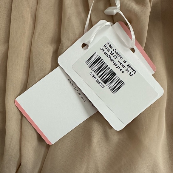 JJ’s House Maternity Bridesmaid Dress - Champagne - Picture 6 of 6